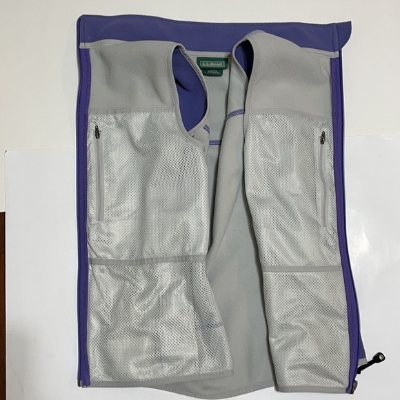 L.L. Bean Woman Purple Fleece Zipped Vest Jacket Size S - Picture 7 of 12
